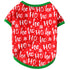 Christmas Dog Shirt Vest Soft Breathable Pet Clothes