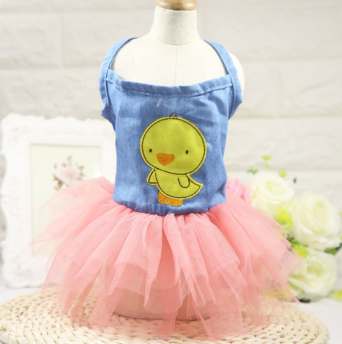 Dog Princess Skirt Wedding Dress