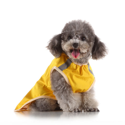 Fashion Pet Dog Reflective Raincoat with Hood