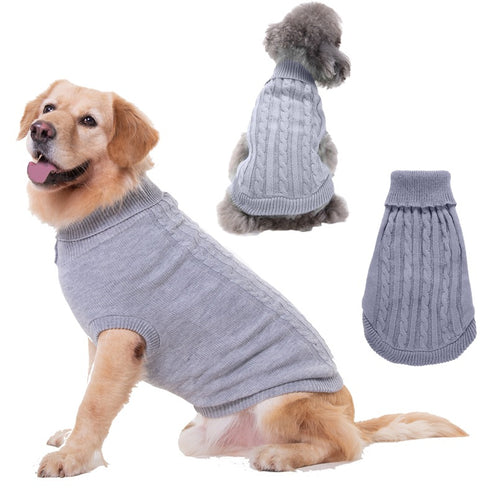 Pet Winter Clothes Classic Dog Blank Sweater