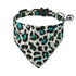 Adjustable Leopard Cat Collars with Bow Tie