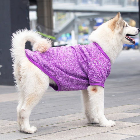 Soft Sweatshirt Pet Clothes for Large Plain Dogs