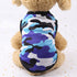 Puppy Breathable Camouflage Soft Summer Shirts