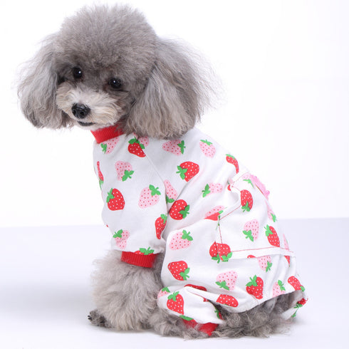 Soft Dog Pajamas Dog Apparel Jumpsuit