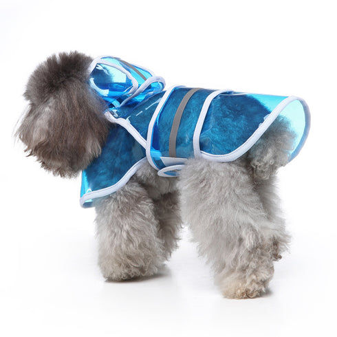 Fashion Pet Dog Reflective Raincoat with Hood