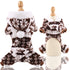 Pet Hoodies Jumpsuit Dogs Flannel Pajamas