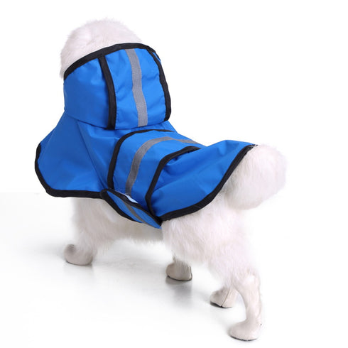 Fashion Pet Dog Reflective Raincoat with Hood