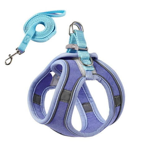 Reflective Cat Breathable Body Harnesses and Leash set