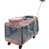 Cat Carrier with Telescopic Walking Handle