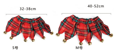 Christmas Decoration Cute Cat & Dog Collar with Bells