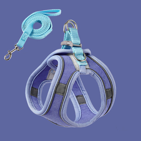 Reflective Cat Breathable Body Harnesses and Leash set