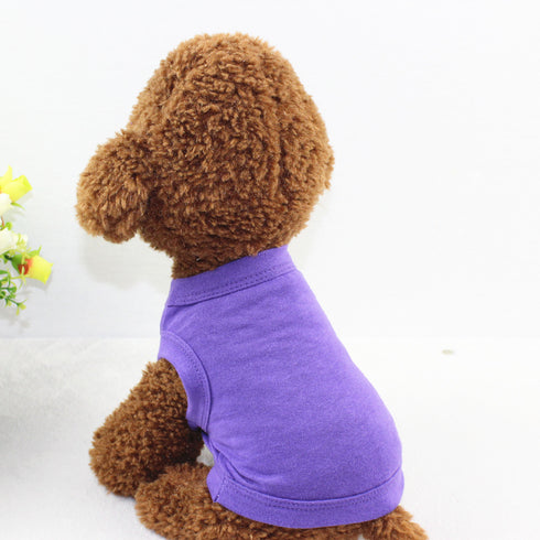 Dog Shirt Soft Breathable Dog Blank T-Shirt Jerseys