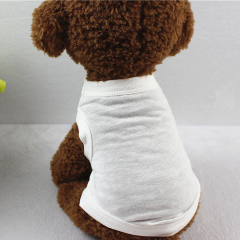 Dog Shirt Soft Breathable Dog Blank T-Shirt Jerseys