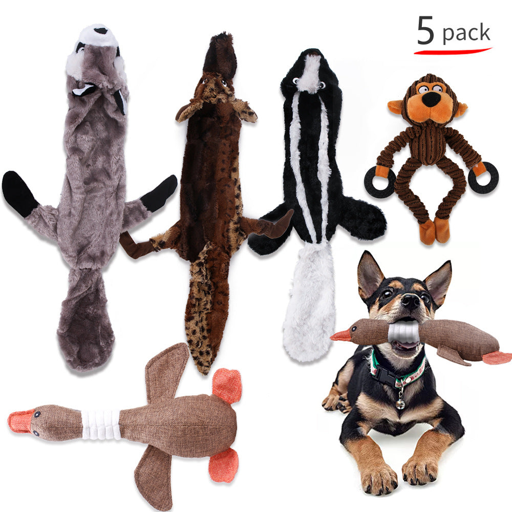 EETOYS Cartoon Deer Shape Dog Puppy Squeak Soft Latex Toy Pet Interactive  Toy Wholesale